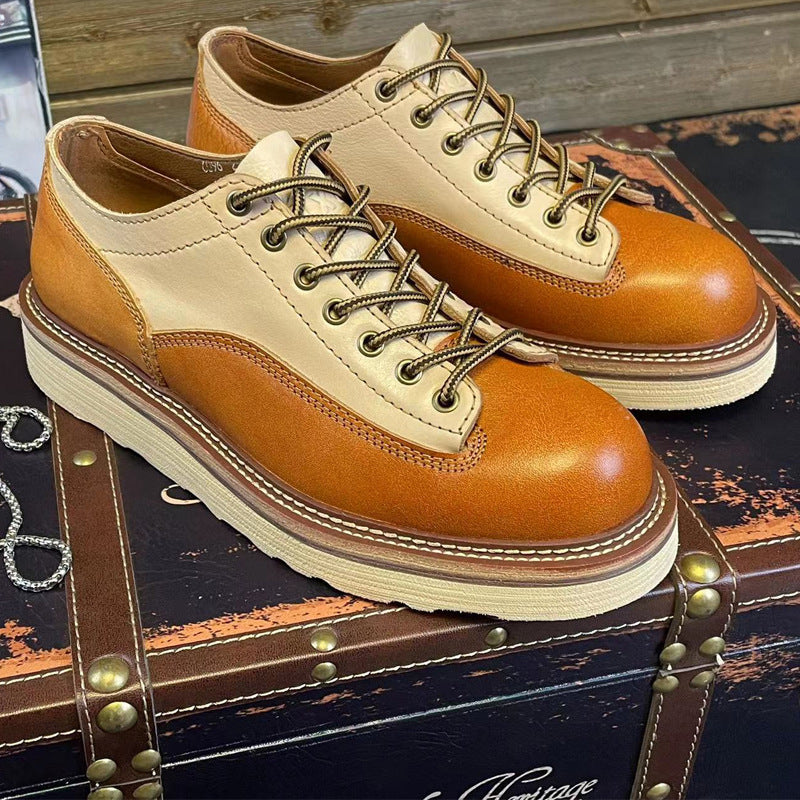 Casual Retro Handmade Men's Leather Shoes