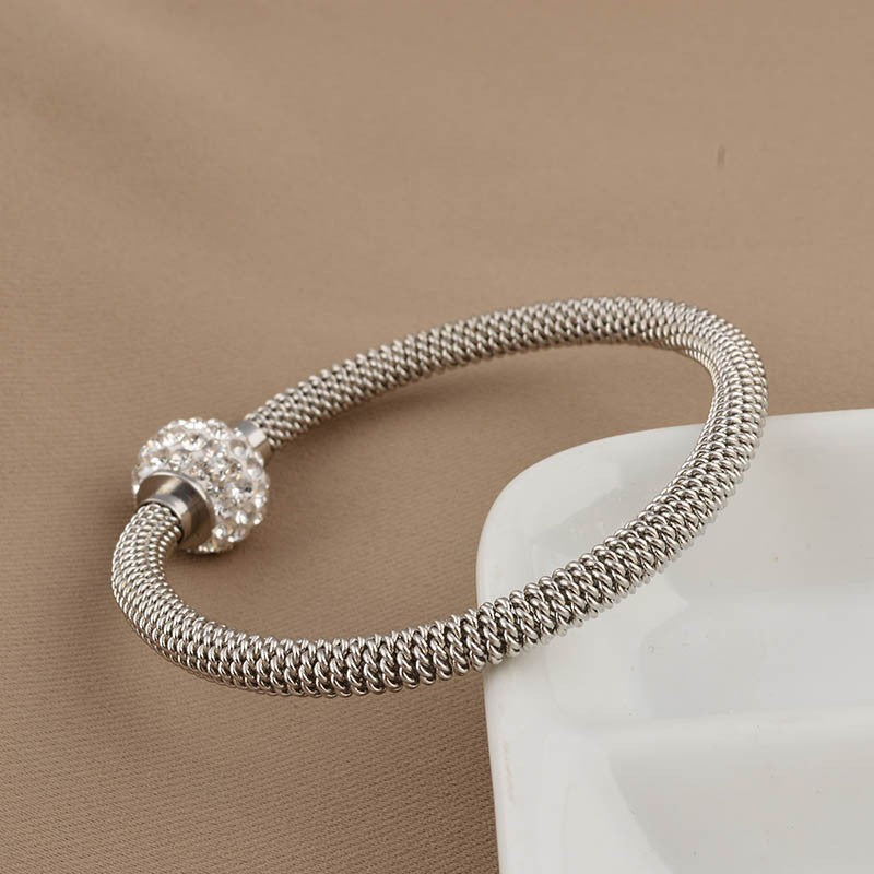 BRACELET - Titanium Diamond Bangle
