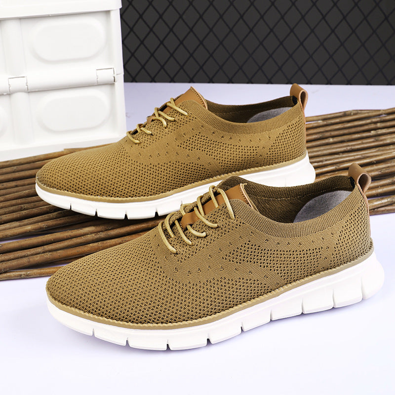 Breathable Mesh Surface Simple Men's Outdoor Casual Shoes