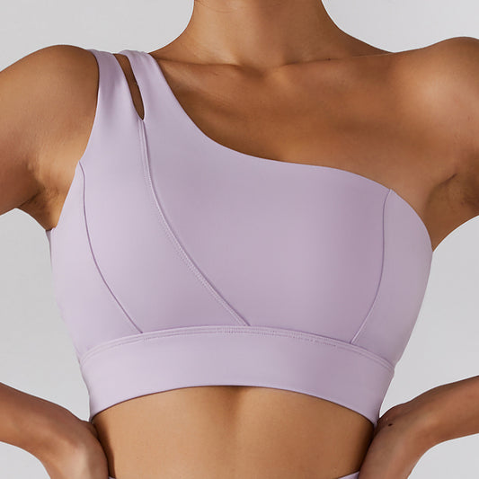 One-shoulder Yoga Top