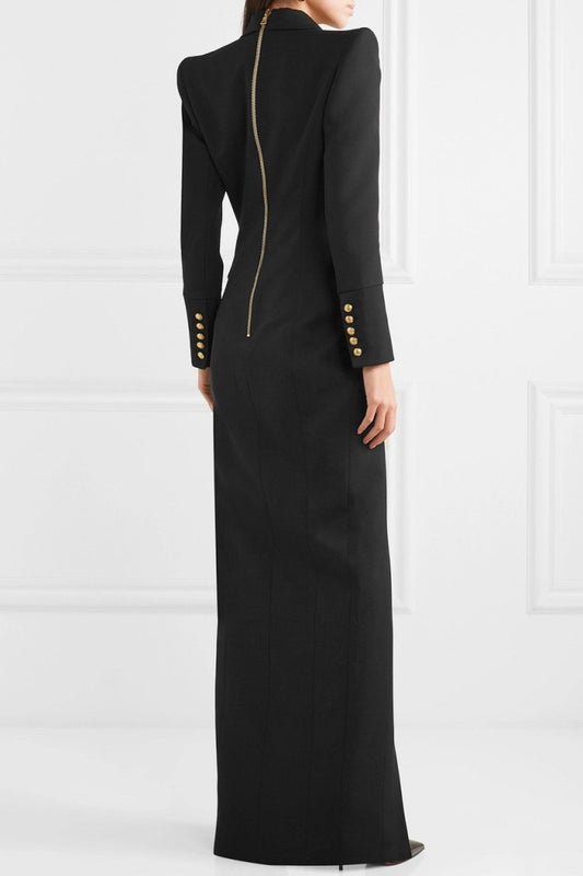 NICOLE - High Slit Blazer Dress