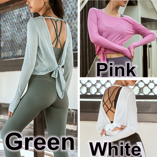 Backless Knot Thin Yoga Top