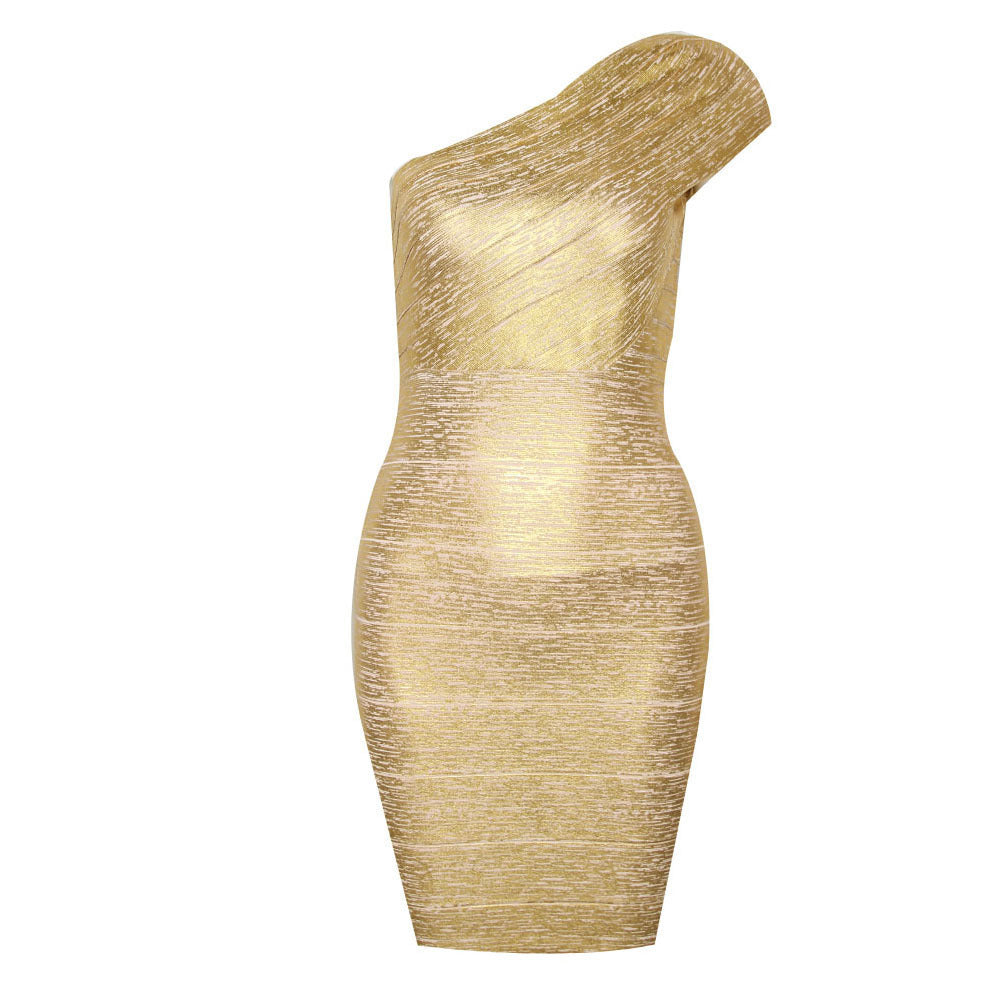 CAROLINE - Off-shoulder Bandage Dress