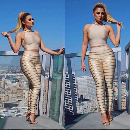 Bandage Sexy Tight Pants and Top