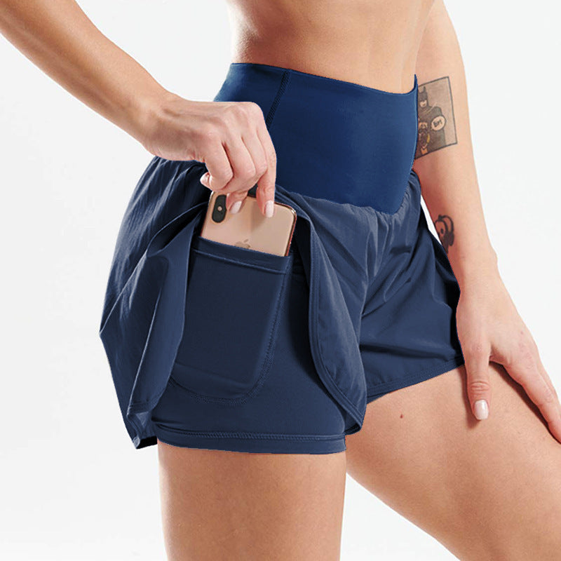 Fitness Quick Drying Sports Anti Glare Shorts