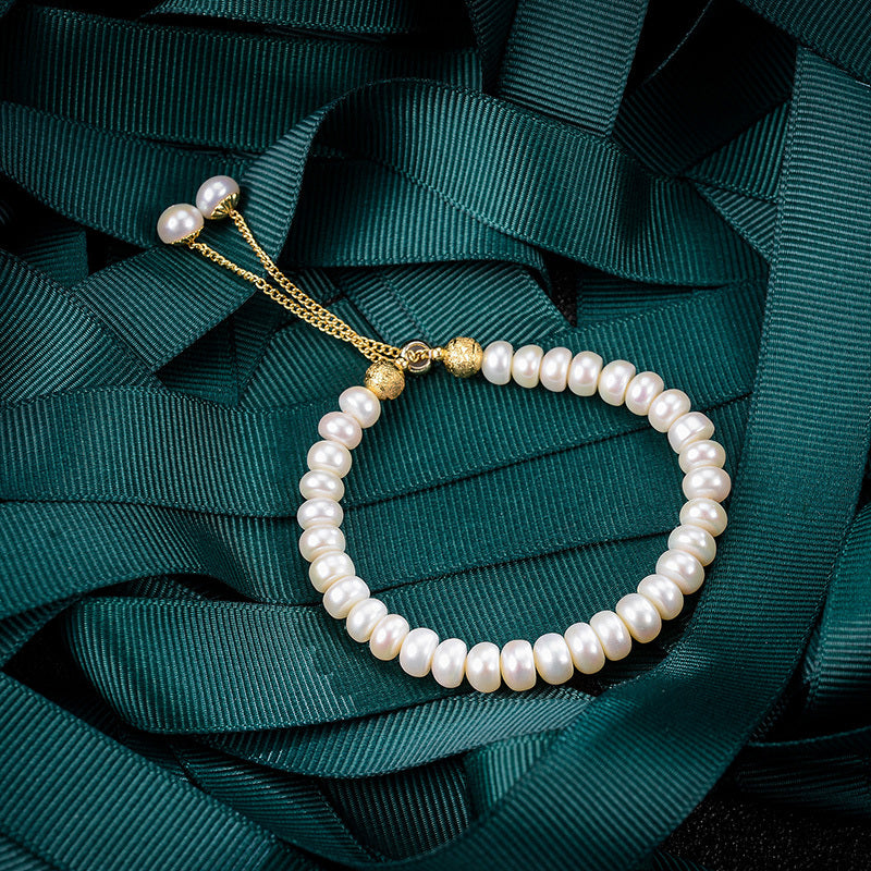 BRACELET -  Vintage Classic Metal Pearl Bracelet