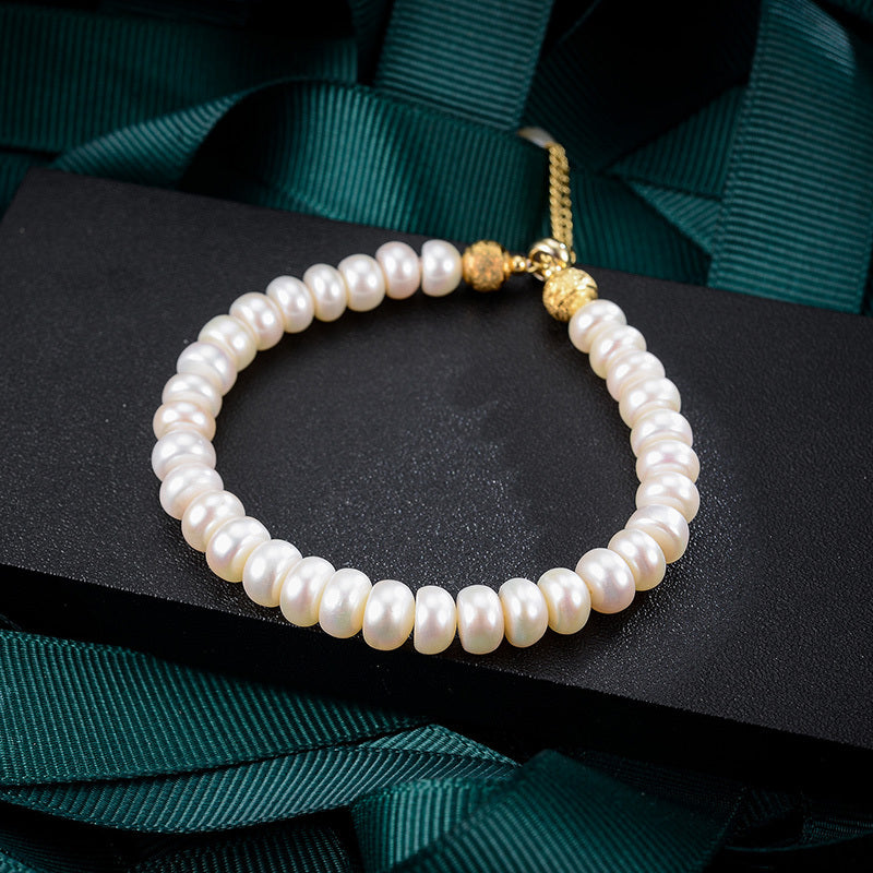 BRACELET -  Vintage Classic Metal Pearl Bracelet