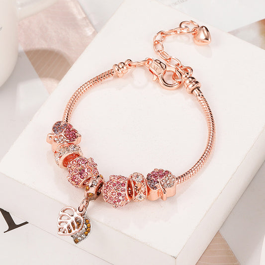 BRACELET - Rose Gold Fallen Leaf