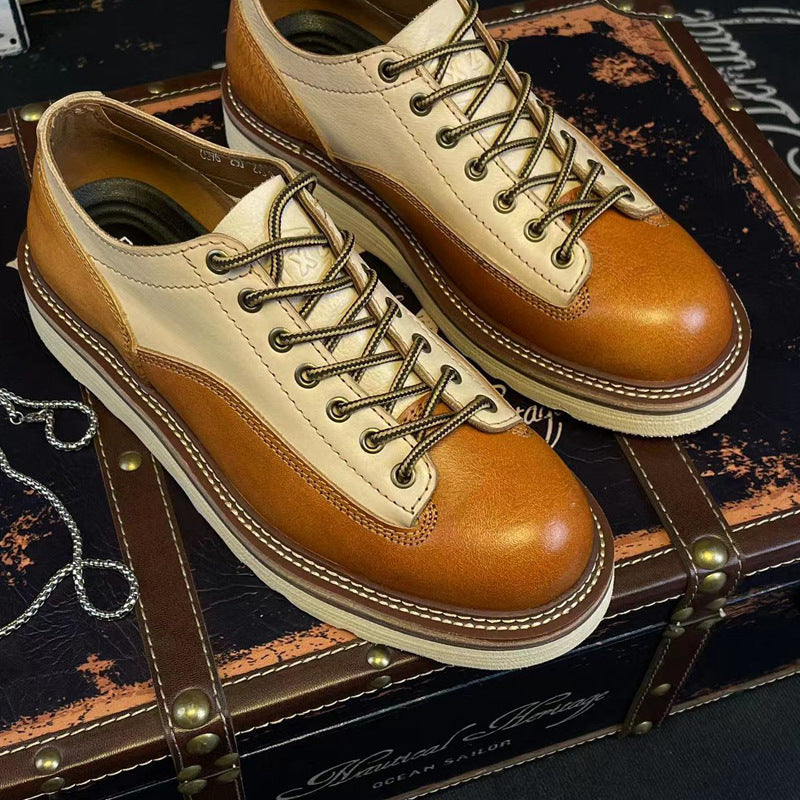 Casual Retro Handmade Men's Leather Shoes