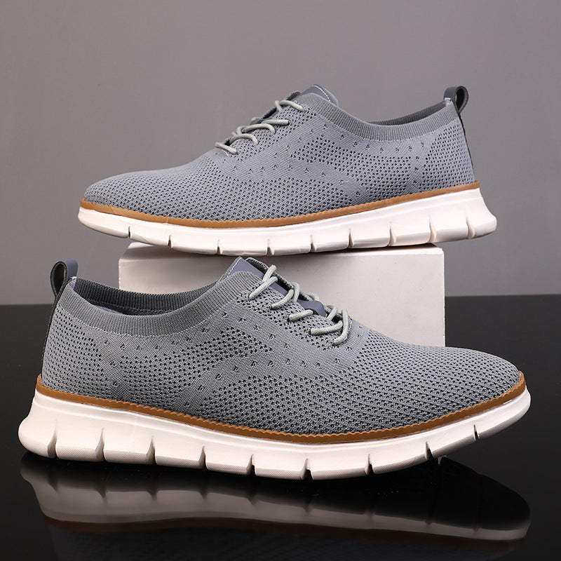 Breathable Mesh Surface Simple Men's Outdoor Casual Shoes