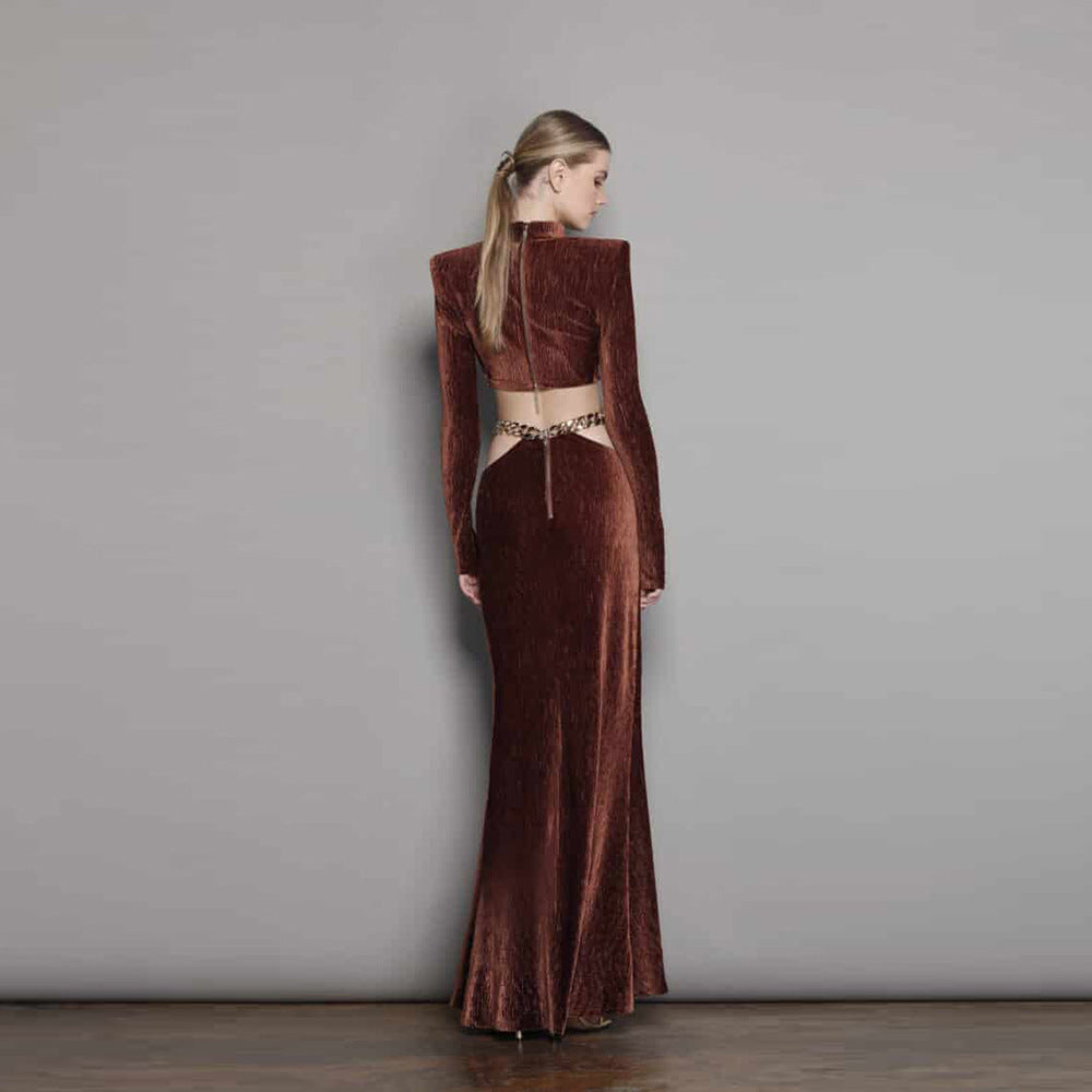 GRACE - Metal Chain Skirt Set