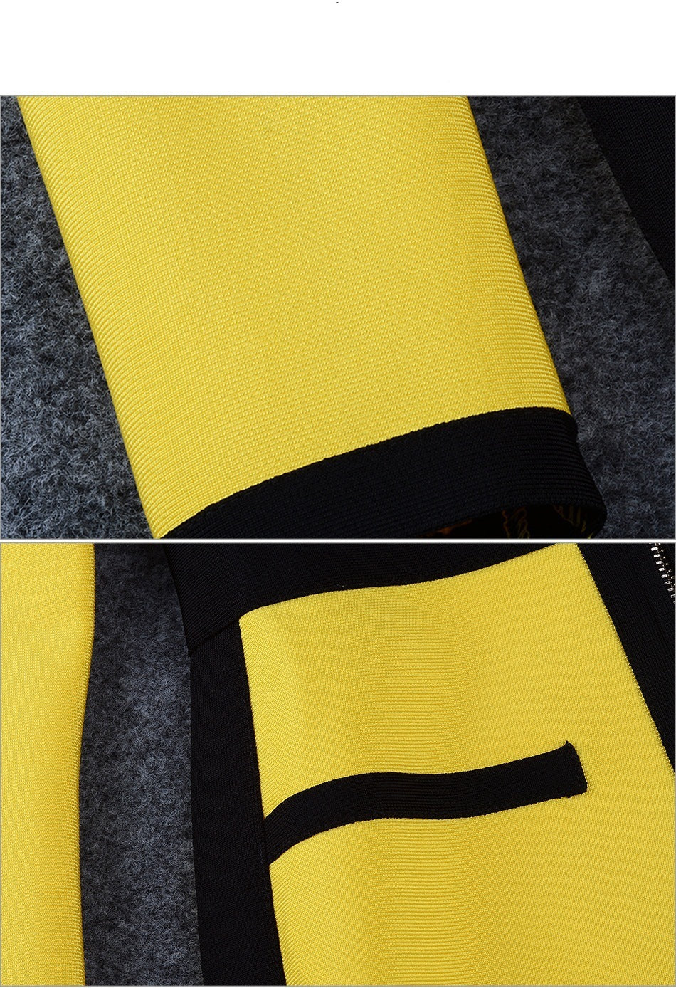 CAROLINE - Pencil Skirt Deep V-neck Dress