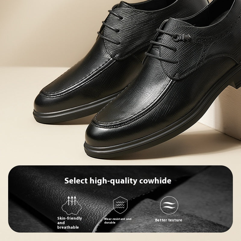British Soft Leather Shoes Business Formal Wear Men
