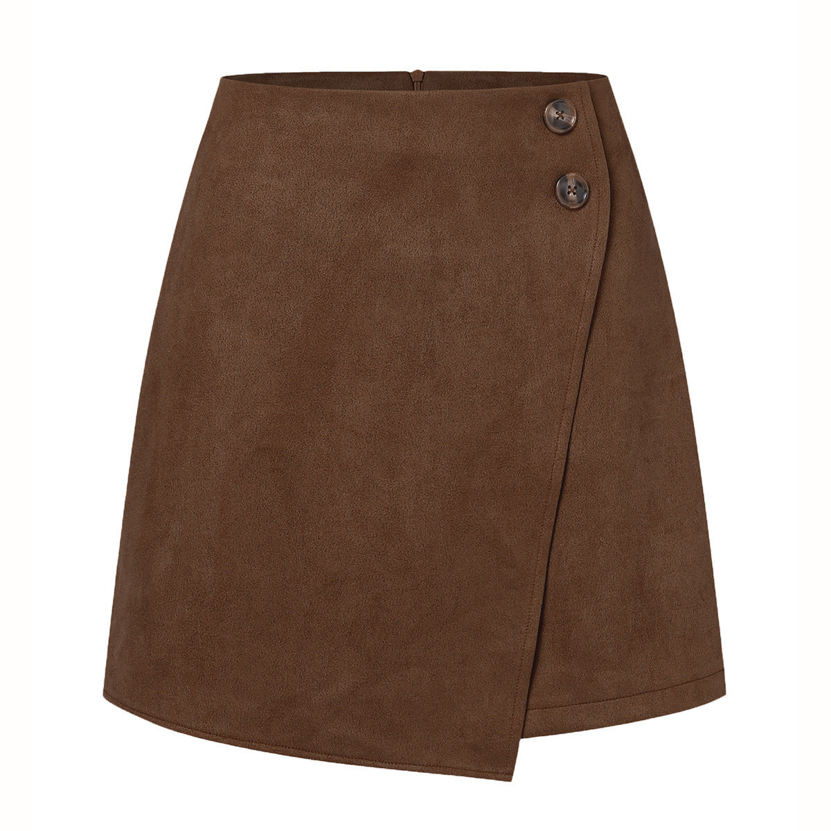 Autumn And Winter Suede Irregular Skirt