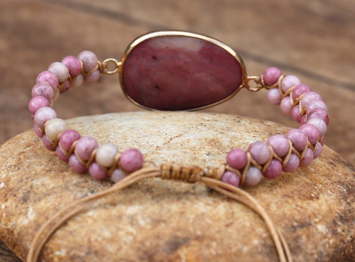 BRACELET - Stone Hand Woven Charm