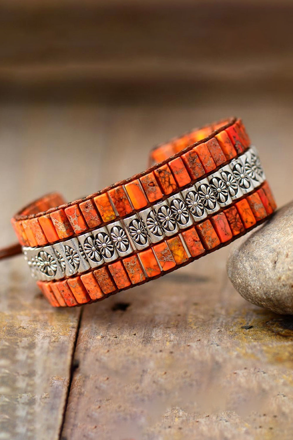 BRACELET - Handmade Triple Layer Natural Stone