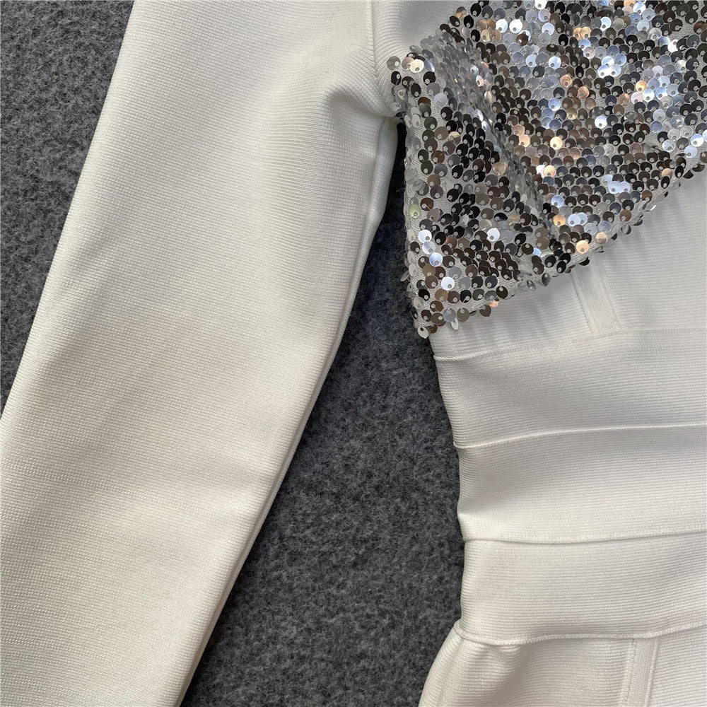 ABBY -  Elegant Sequin Bandage Dress