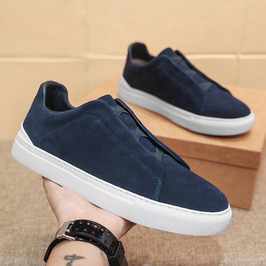 European First Layer Cowhide Four Seasons Leisure Versatile Personality Men's Shoes