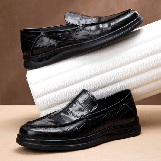 Casual Loafers Business Soft Bottom Leather Shoes Tide
