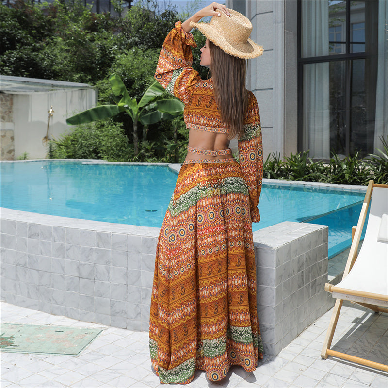 HARPER - Summer Pattern Hem Dress