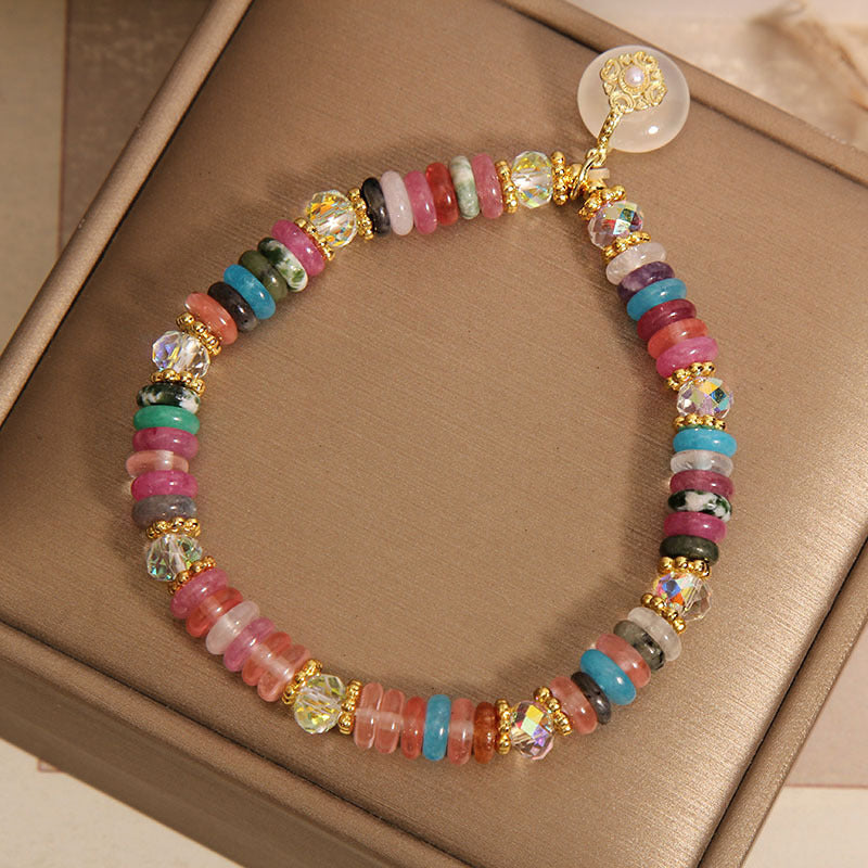 BRACELET - Safety Buckle Pendant Crystal Bracelet