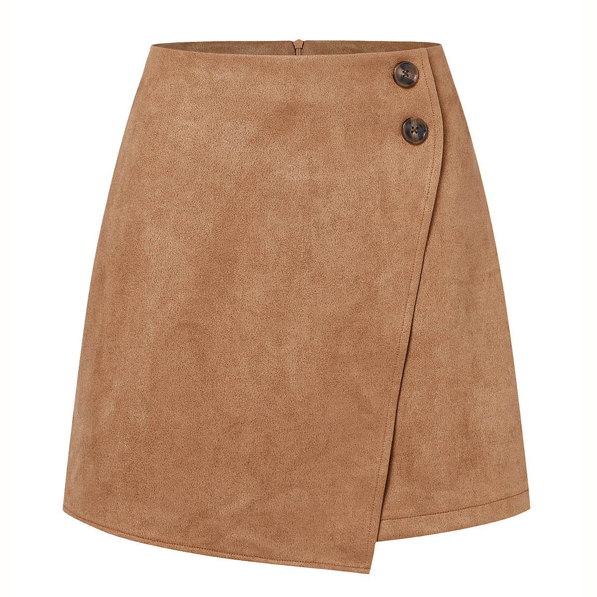 Autumn And Winter Suede Irregular Skirt