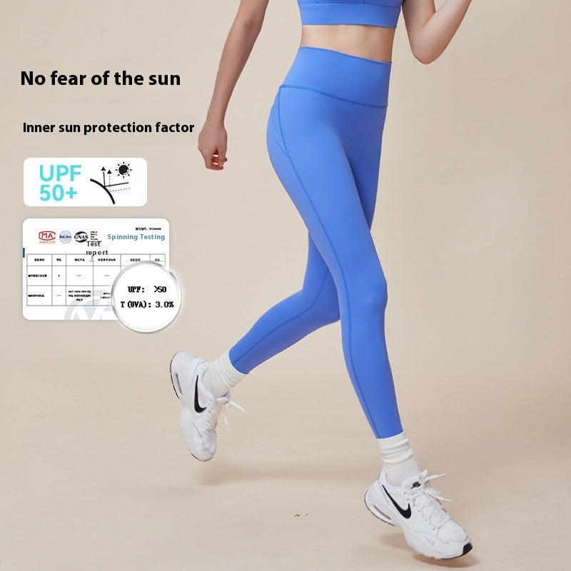 Cross Hip Lifting And Waist-slimming High Waist Leggings