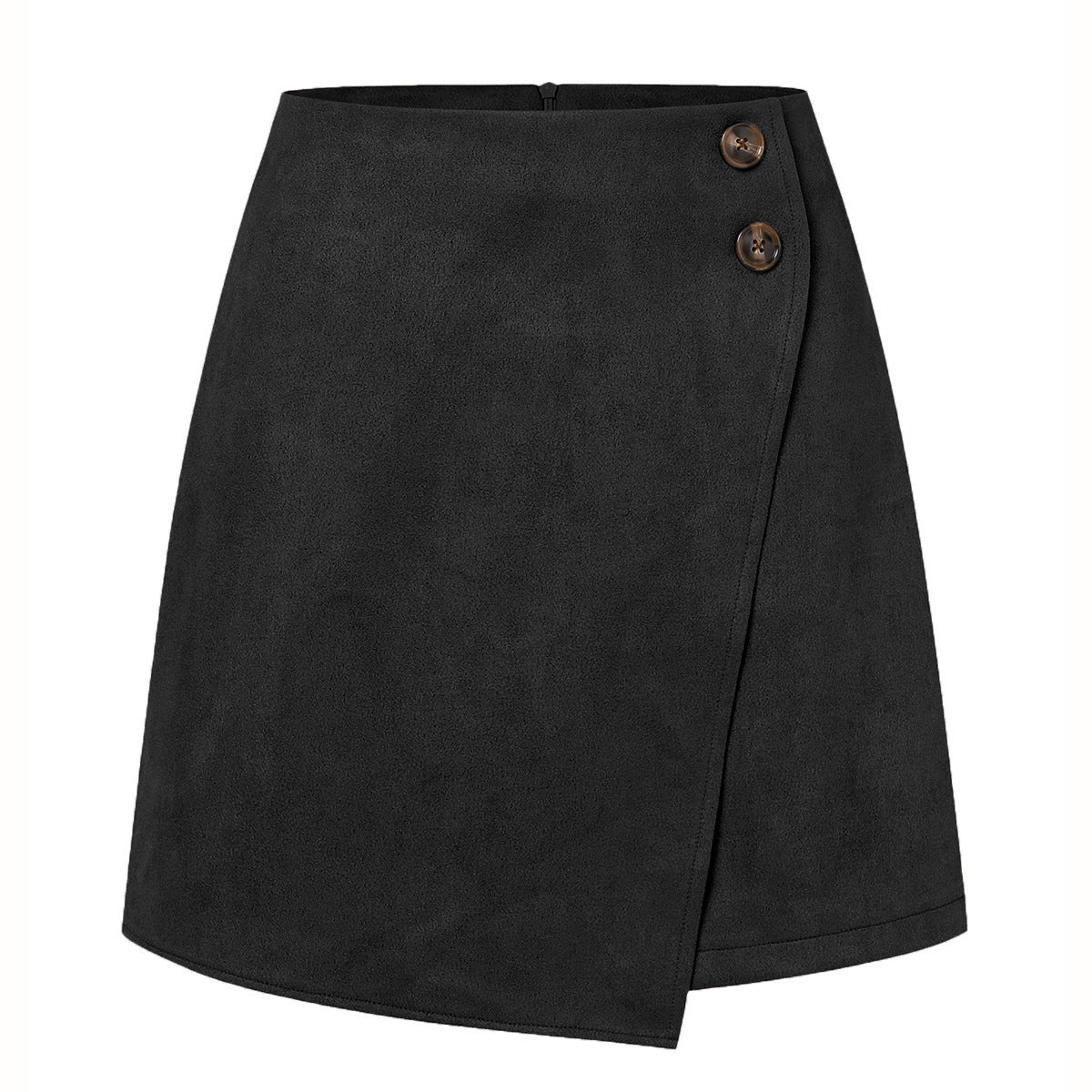 Autumn And Winter Suede Irregular Skirt