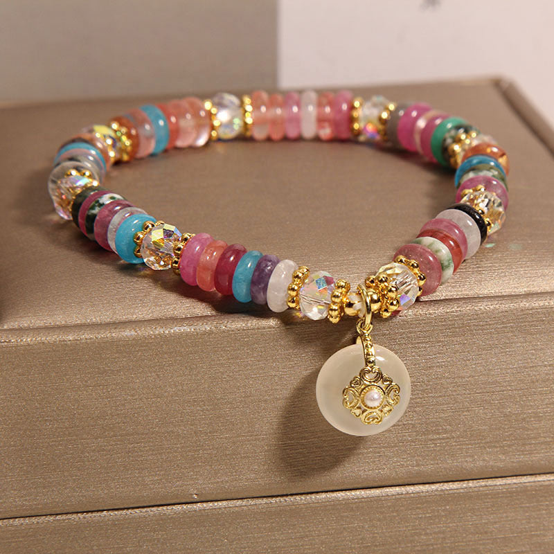 BRACELET - Safety Buckle Pendant Crystal Bracelet