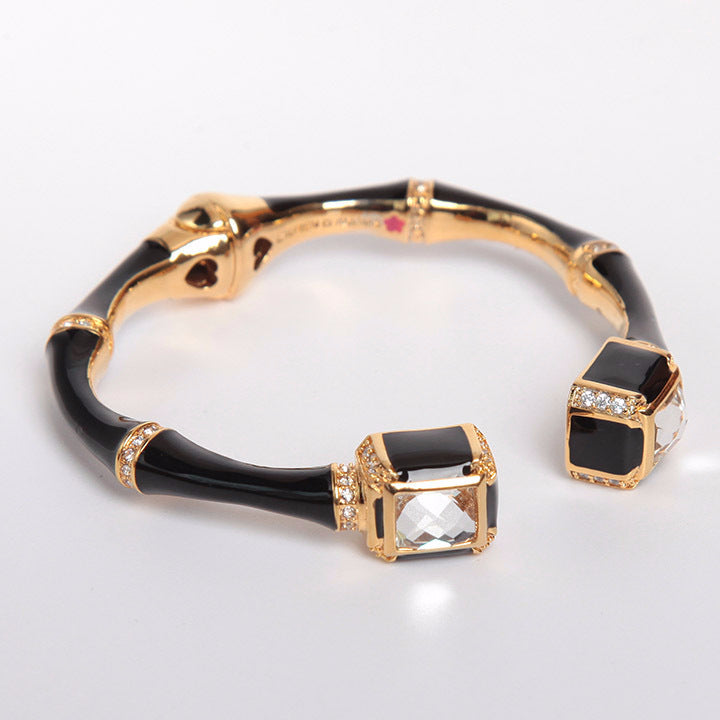 BRACELET - High Quality Enamel Glaze Hand Painted Pearlescent Bamboo Bracelet