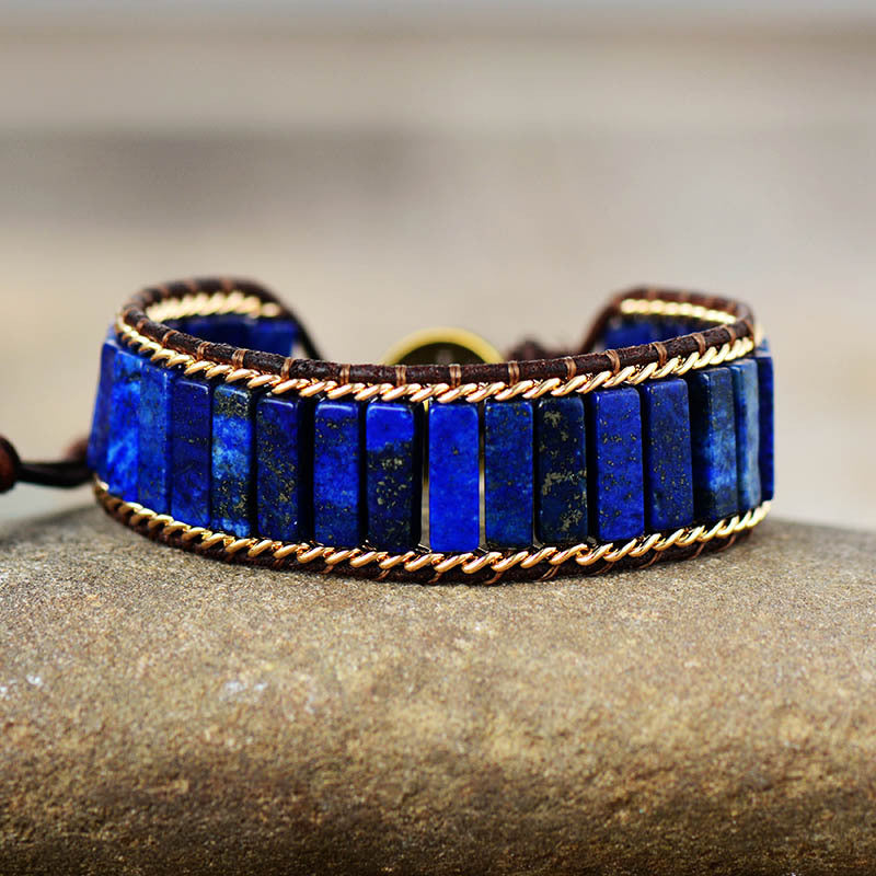 BRACELET - Woven Leather Exotic  Bohemian Creative Piece