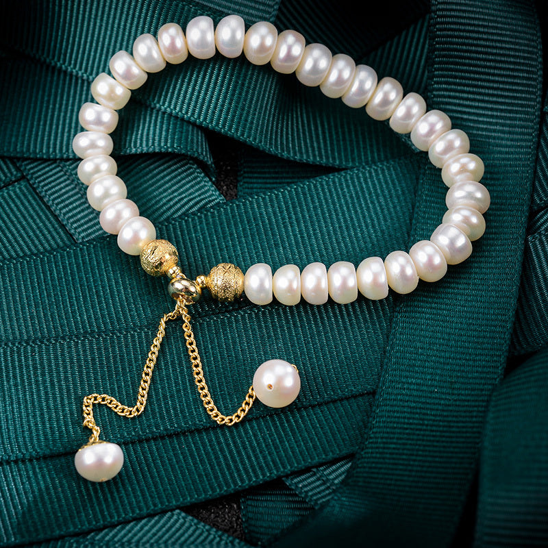 BRACELET -  Vintage Classic Metal Pearl Bracelet