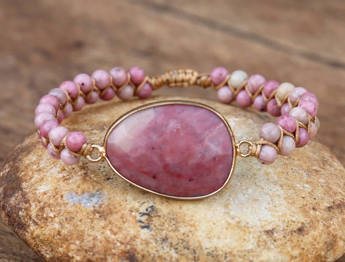 BRACELET - Stone Hand Woven Charm
