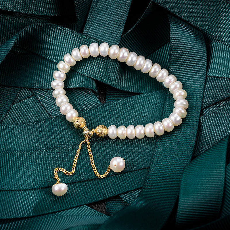 BRACELET -  Vintage Classic Metal Pearl Bracelet