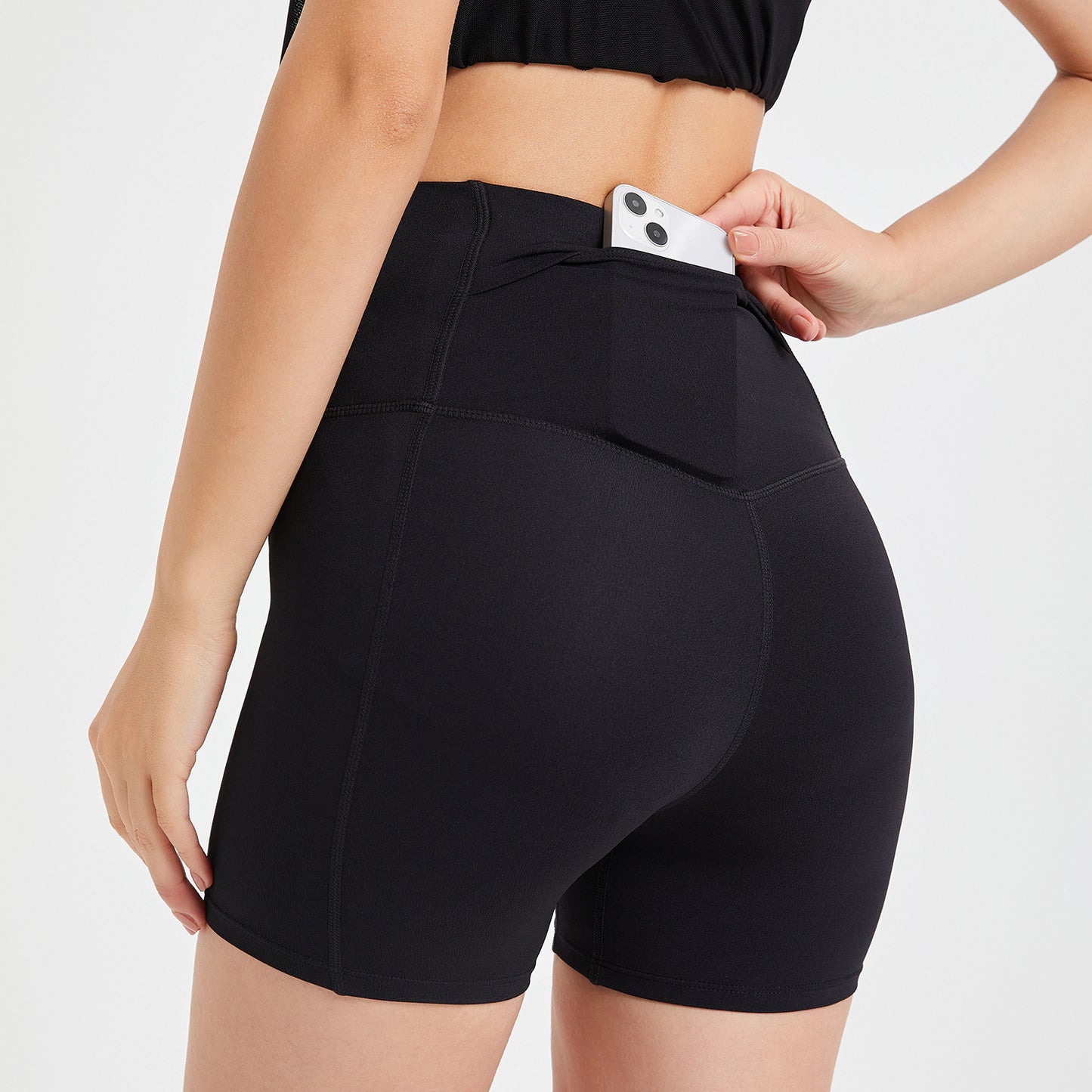 Back Pocket Hip Lift Cloud Yoga Shorts