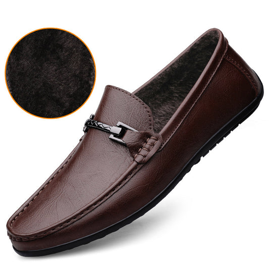 Men's Genuine Leather High-grade Soft Soled Flats Casual
