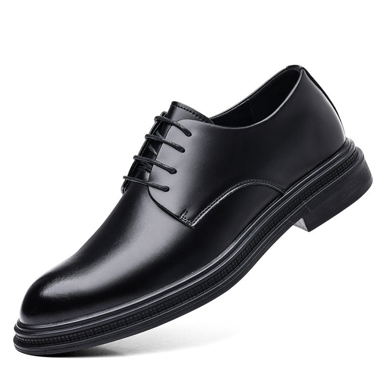Business Formal Wear British Black Leather Shoes