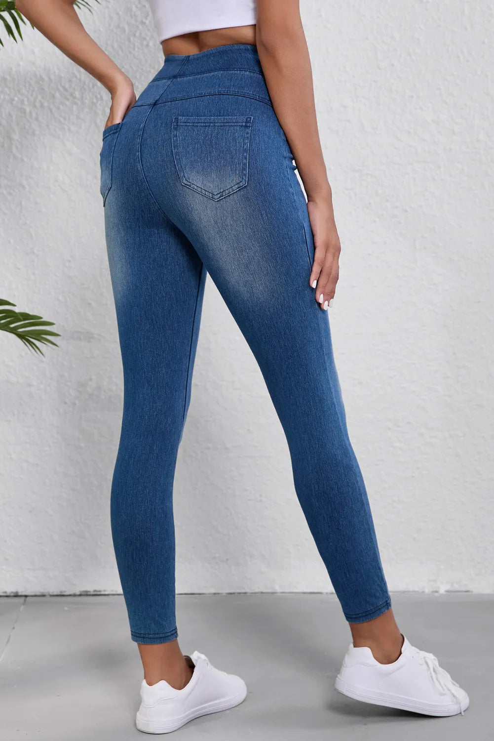 High Waist Skinny Jeans Legging
