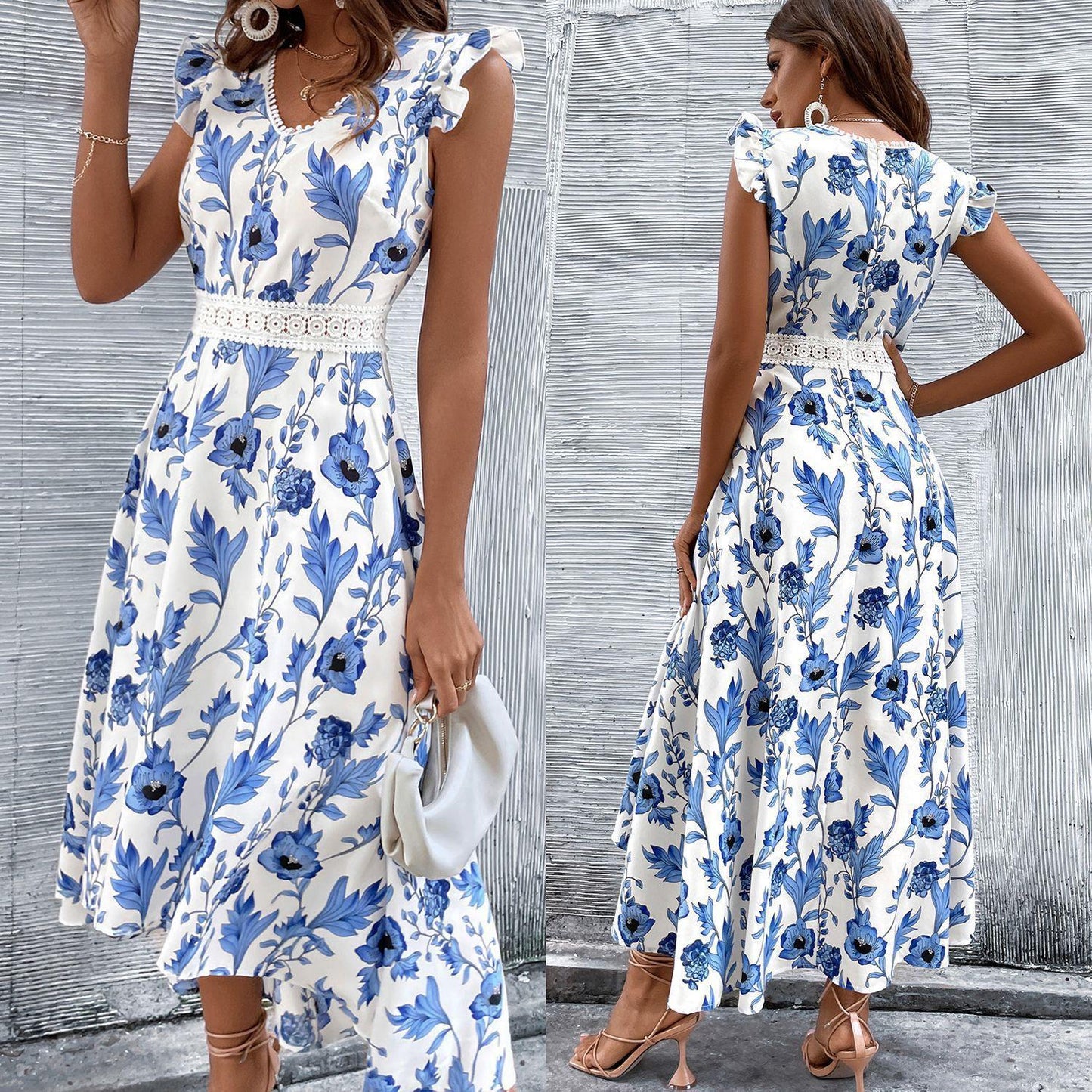 ROSA - Patchwork Lace Dress