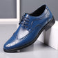 Block Carved Casual Leather Shoes