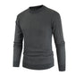 Solid Round Neck Pullover Casual Sweater
