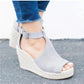 Buckle Wedge Sandals