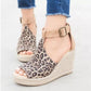 Buckle Wedge Sandals