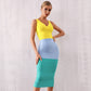 FIONA - Colorblock Bandage Dress