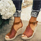 Buckle Wedge Sandals