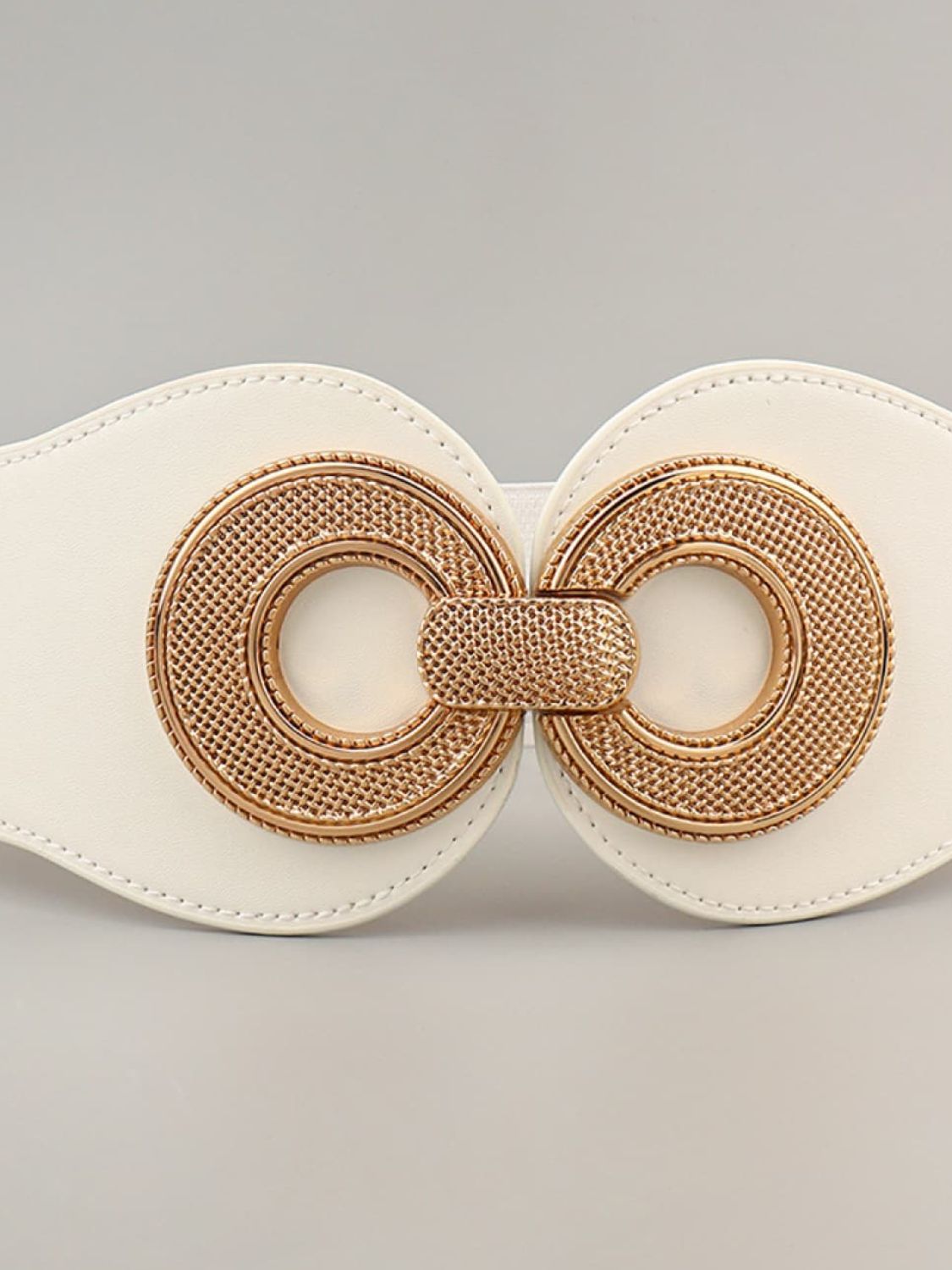 BELT - Alloy Buckle Elastic PU Leather