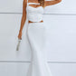 VICTORIA - Cut-out Seam Detail Cami and Fishtail Skirt Set