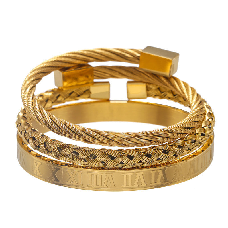 BRACELET - Three Stainless Steel