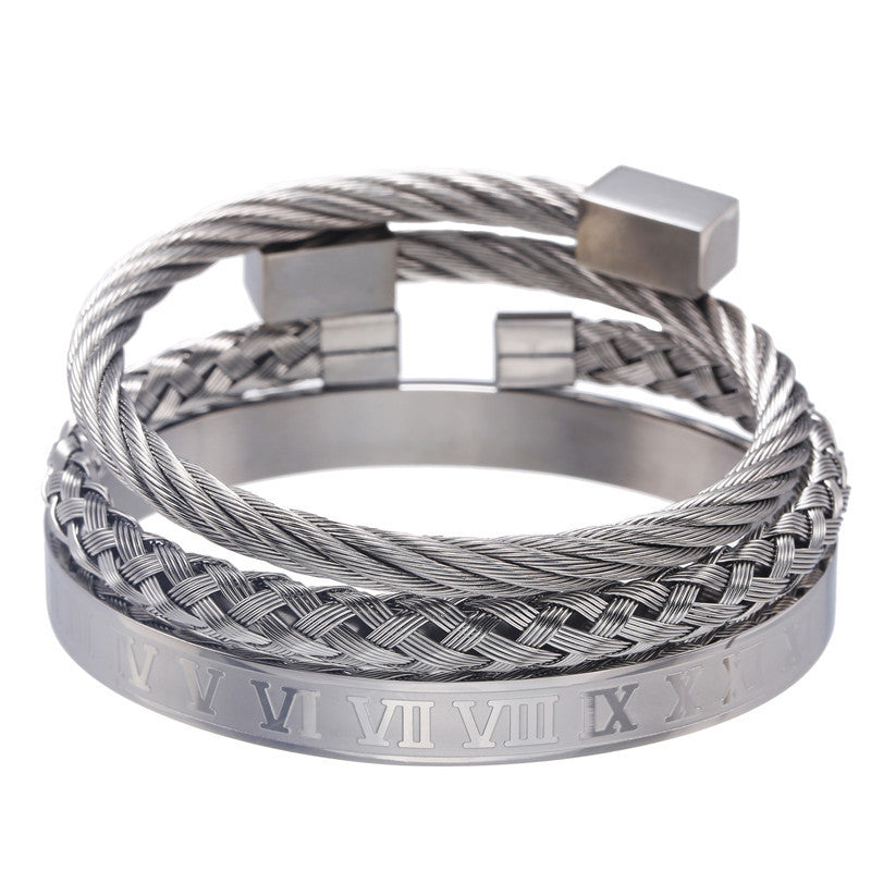 BRACELET - Three Stainless Steel