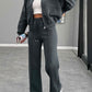 Collar Zip Up Outerwear Set